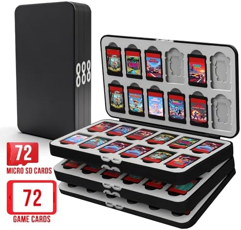 Amazon.com: 24-Slot Switch Game Card Case with 24 Micro SD Card